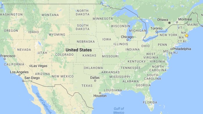 United States map
